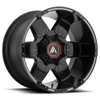 Warthog AB811 Satin Black / Milled-Gloss Black Accents