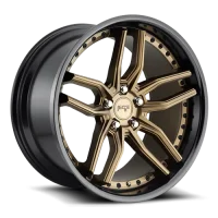 Methos M195 Matte Bronze / Black Bead Ring
