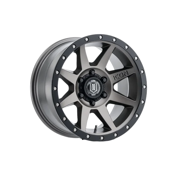 ICON Alloys Bandit, Gun Metal, 20 x 10 / 5 x 5, -24mm Offset, 4.5" BS