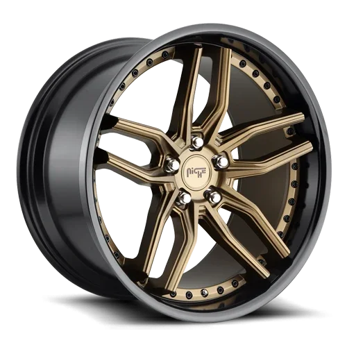 Methos M195 Matte Bronze / Black Bead Ring