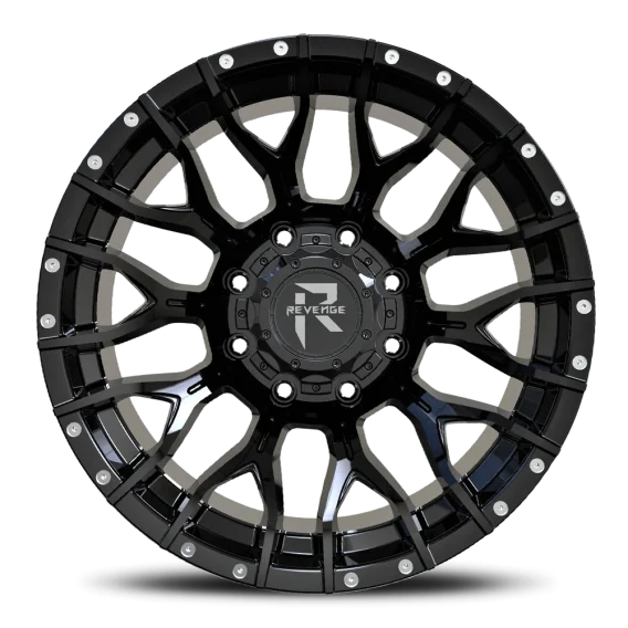 RV201 DFB Satin Black / Rivets