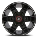 Warthog AB811 Satin Black / Milled-Gloss Black Accents